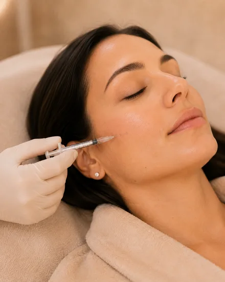 Pele em close, referência do skinbooster